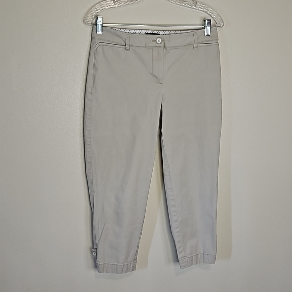 Talbots Khaki Crop Pants Women's Size 4 Petite